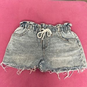 EUC Wild Fable Distressed Gathered Adjustable Shorts Size S